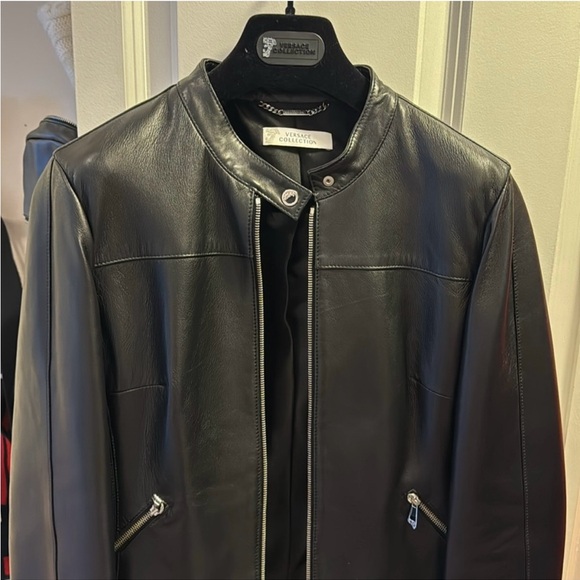 Versace Collection leather jacket - Picture 2 of 10